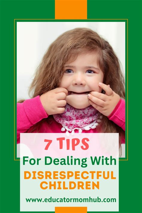 how to deal with disrespectful children.